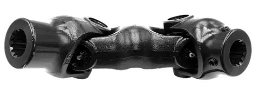 Cardan 285L pour rouleau d'alimentation supérieur (une extrémité rainure de clavette, une autre extrémité cannelures) Ø25 CLÉ 7(285L)